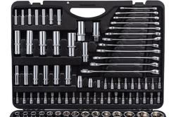 Набор инструмента RF-38841 1/2"&1/4"&3/8"DR с 6-гранными головками 216пр. ROCKFORCE