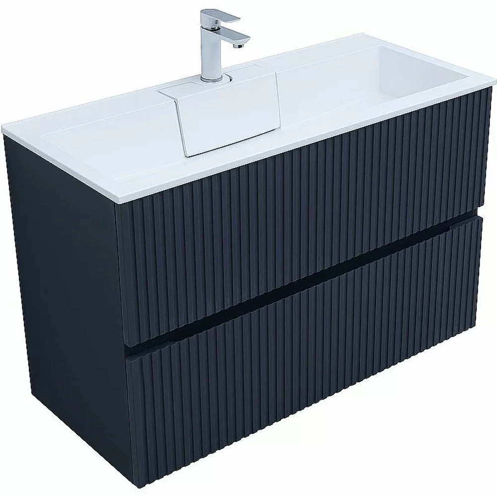 Тумба с раковиной Aquanet Джейн 100 313304 маренго
