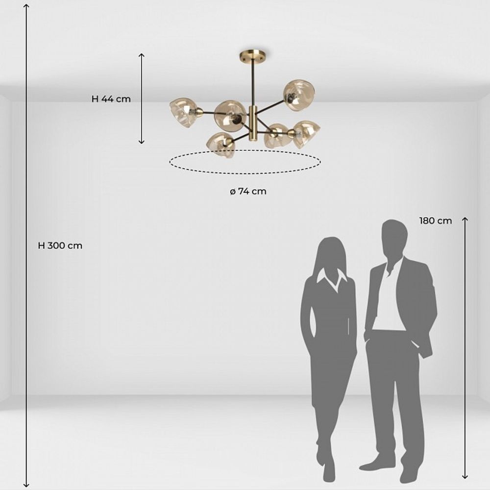 Люстра на штанге De City Гамбург 30 605018706