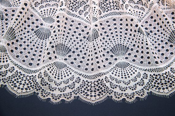 03-167 Кружево эластичное 22 см, розовый айвори