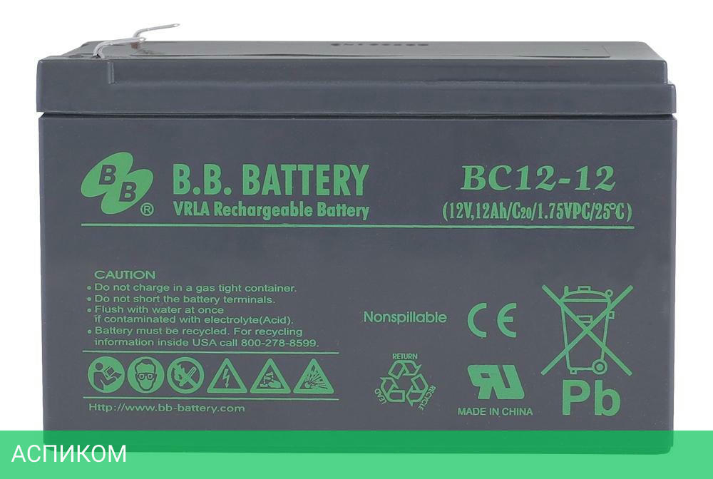 Аккумулятор для ИБП B.B. Battery BC 12-12