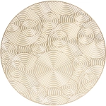 Салфетка на стол 38см «Бесконечность», золотая