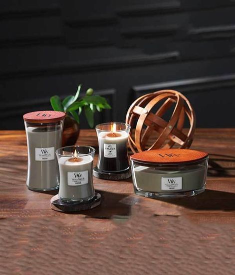У камина, ароматическая свеча эллипс, WoodWick