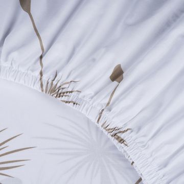 Простыня на резинке  Fiori 4,  90x200х30 , ранфорс  DOMTEKC