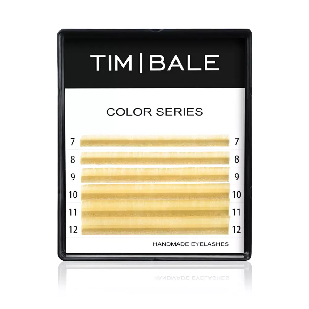 Ресницы цветные TimBale Gold, 6 линий, MIX