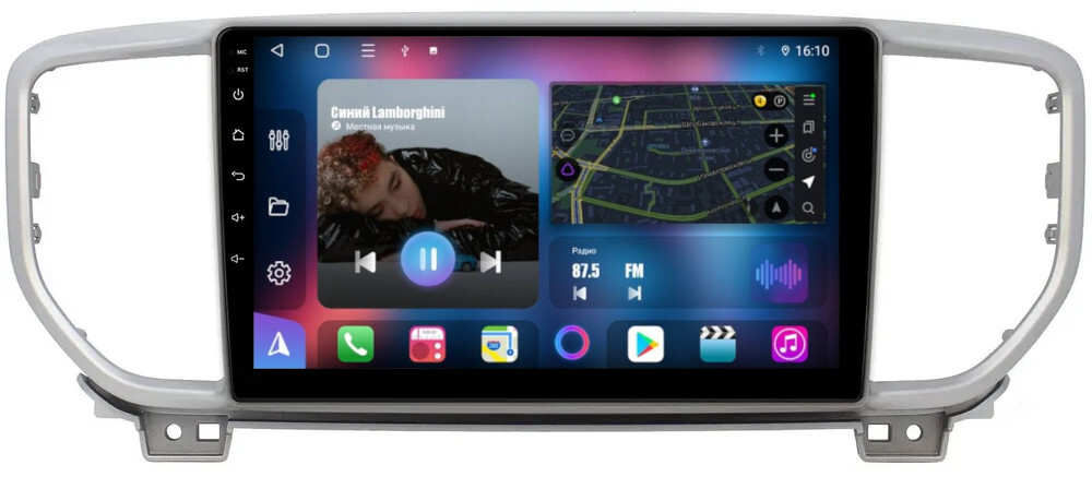 Магнитола для KIA Sportage 2018-2021 - FarCar BM1143M на Android 13, QLED, TS10, 4Гб+32Гб, CarPlay, 4G SIM-слот