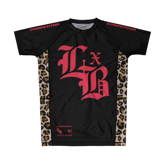 Рашгард Level x Black Pink Leopard Competitor Black