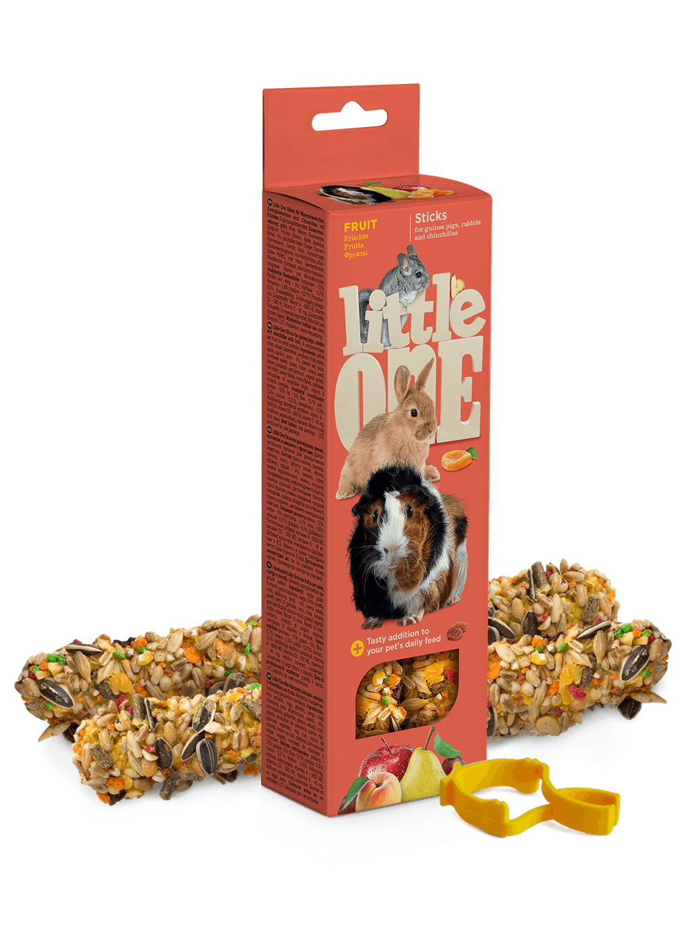 Little One Палочки для морских свинок, кроликов и шиншилл с фруктами (2х60 г)