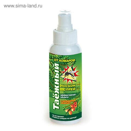 Таежный лосьён-спрей репелентный от комаров без пятен 100мл 1/24 и 24-5