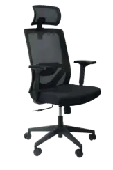 Офисное кресло SPARX FRS-3 Also Black (ткань / сетка, черный)