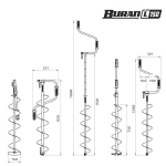 Ледобур BURAN 150L (диаметр 150мм) левое вращение