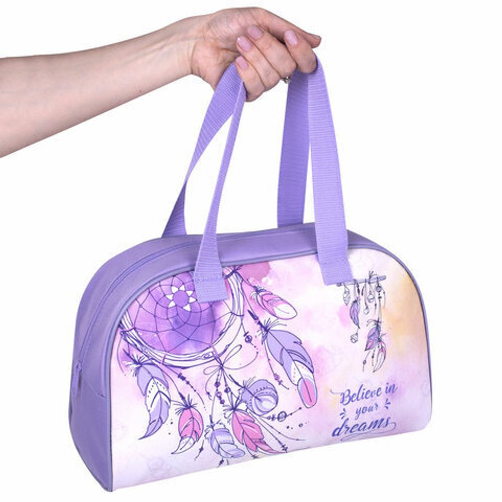 Сумка для внешкольных занятий BRAUBERG с ручками, полиэстер,5 см, "Dreamcatcher", 271040