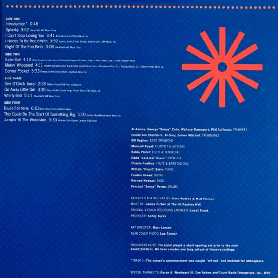 Basie, Count Live At The Sands: Before Frank (MFSL) LP