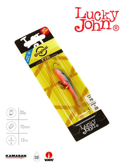 Балансир Lucky John FIN 5 с тр. 70мм/54 блистер