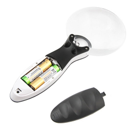 Лупа на ручке Veber 3/6х, 90 мм, с подсветкой (789-90) - фото 5