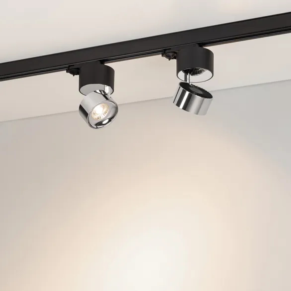 Светильник SP-PLURIO-TRACK-4TR-R77-9W Day4000 (BK-CHR, 36 deg, 230V) (Arlight, IP20 Металл, 3 года) 038111