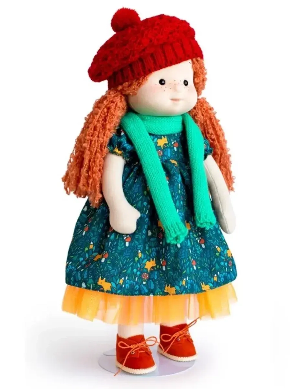 Кукла Ива в шапочке и шарфе Буди Баса Mm-Iva-02