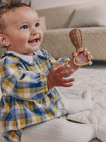 Платье-песочник и колготки в комплекте для девочки Next AN7-957, Синний, Желтый