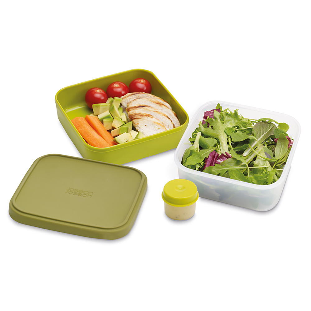Ланч-бокс для салатов компактный goeat™  зелёный