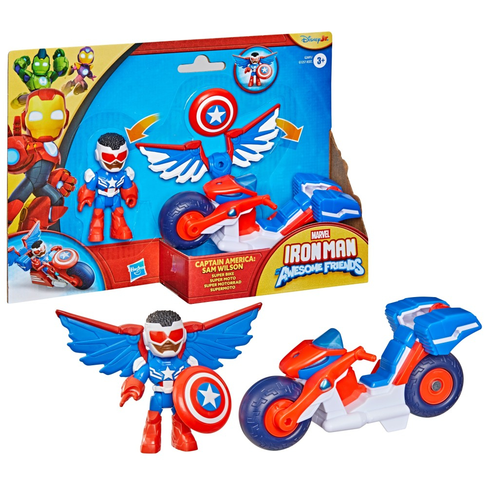 Hasbro G2691 — Игровой набор «Мотоцикл Капитана Америки» с фигуркой Мстители G2691 — фото 1