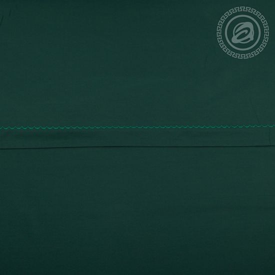 Двуспальный с европростынёй комплект постельного белья Изумруд Мако-сатин