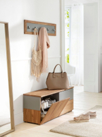 Скамья Кристиан из массива дуба, обувница