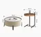 Комплект из 2 журнальных столиков JY-481, Ø80 и Ø45 см