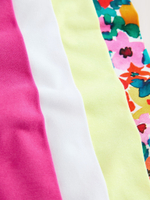 Легинсы укороченные для девочки Next AH9-734, 4 шт., Белый, Розовый, Салатовый