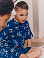 Пижама для мальчика Next AM2-795, 3 шт., Синий, Сиреневый