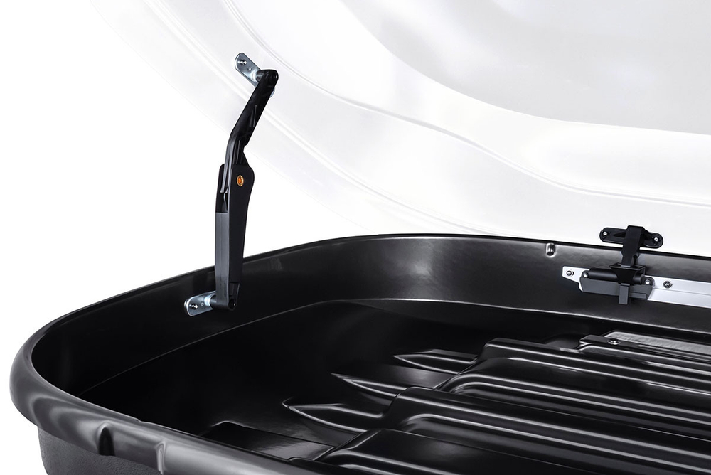 Бокс автомобильный на крышу Pentair COBRA 390L белый глянец, двусторонний