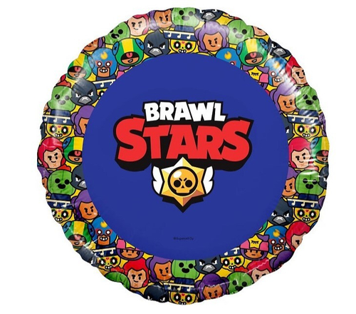 Шар круг 46 см Brawl Stars, Звездные бойцы