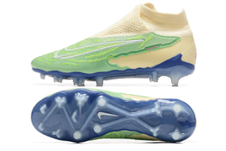 Бутсы Nike Phantom GX Elite FG (Бежевый+зеленый)