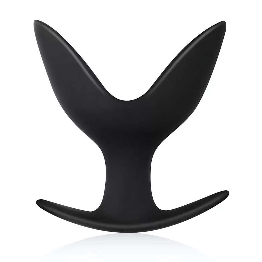 Анальный эспандер Medium силикон черный 11,5 см