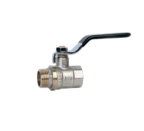 АТМ  Шаровый кран 1"1/2 Г.Ш (F/M) ручка  (24/4шт)