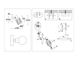 Ambrella Настенно-потолочный спот в стиле лофт Loft TR8667