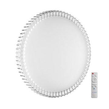 7673/EL PALE SN 198 Светильник пластик/белый/прозрачный LED 70Вт 3000-6000К D490 IP43 пульт ДУ ATIKO