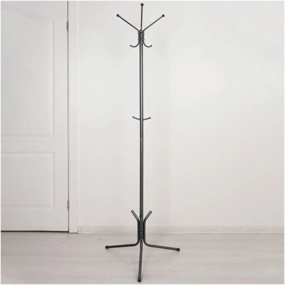 Вешалка напольная «Луч 3» (Графит)