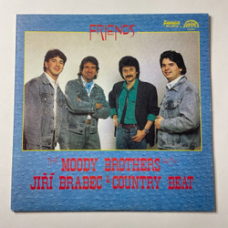Винтажная виниловая пластинка LP The Moody Brothers With Jiri Brabec and Country Beat Friends (Чехословакия 1989)