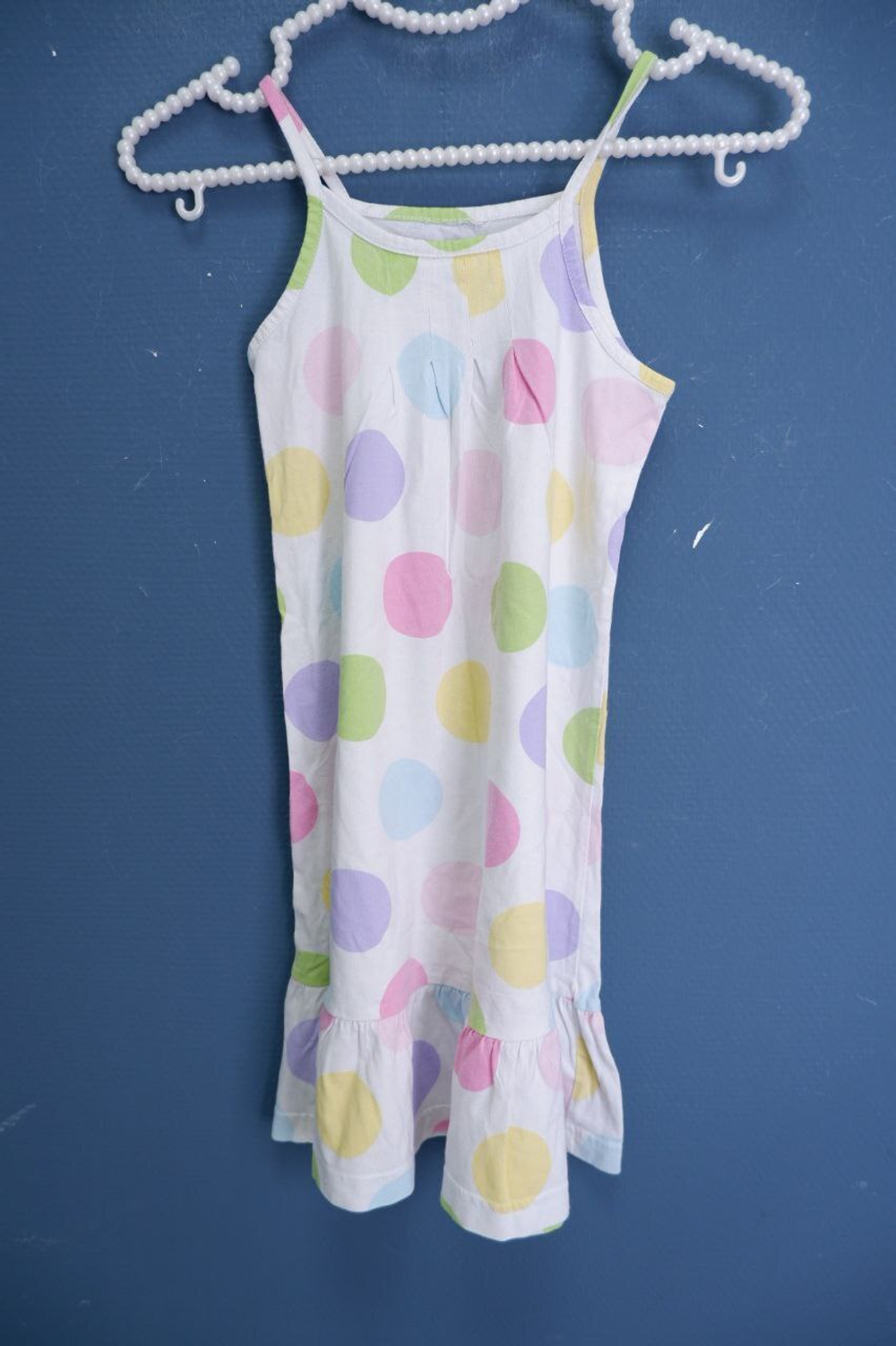Сарафан летний в горох на 5-6 лет