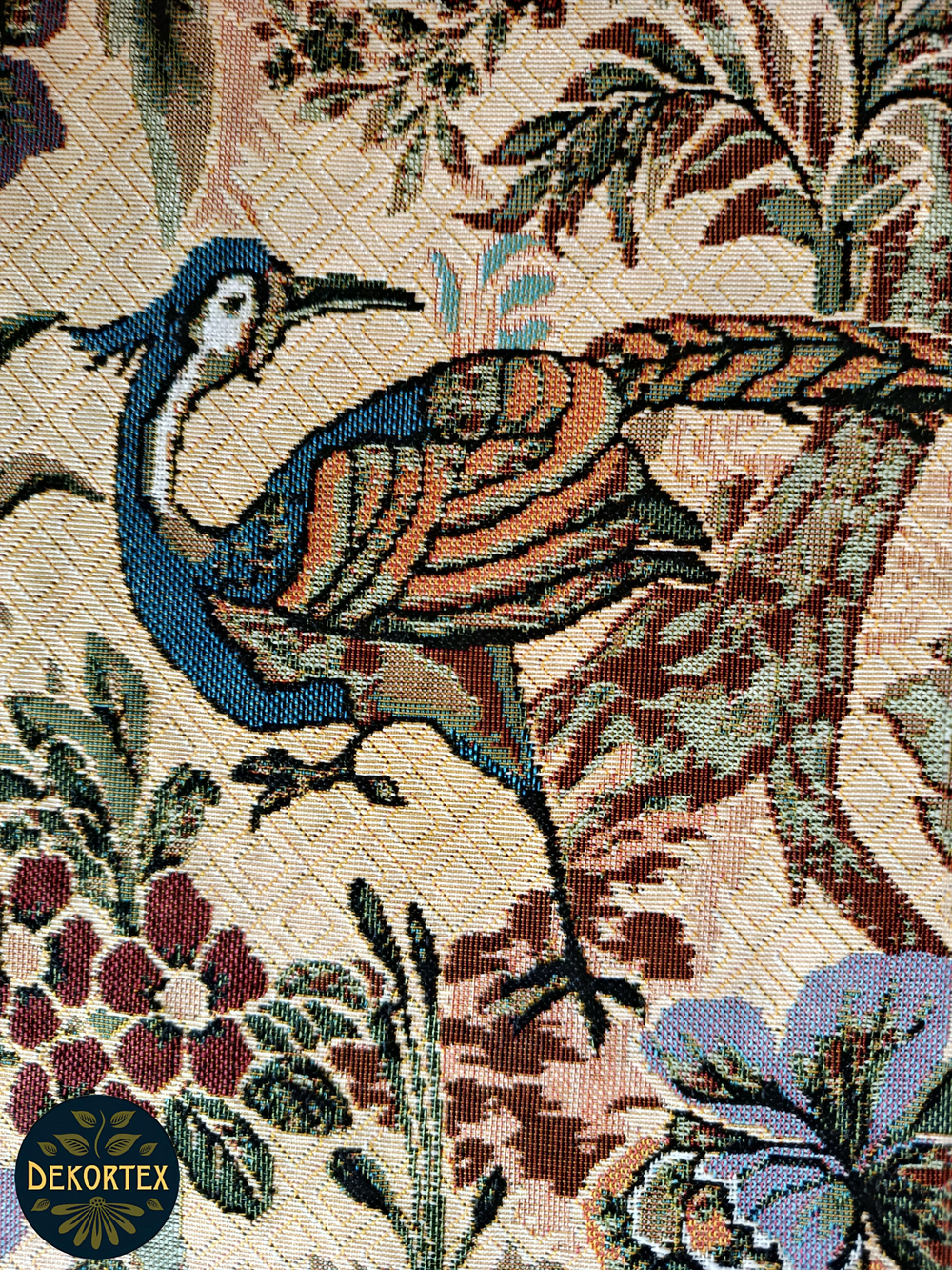 Набор чехлов на табурет из гобелена Птица дивная (33х33 см) - 4шт