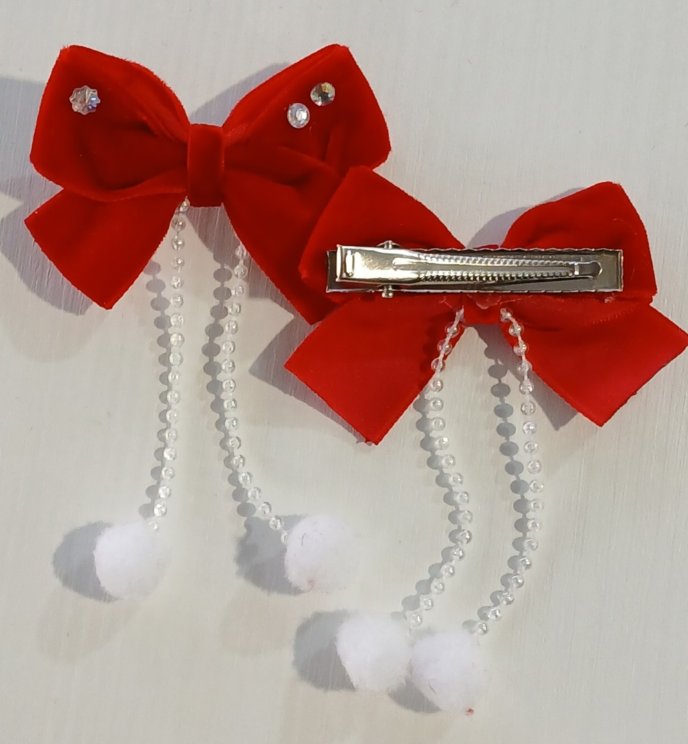 Бант 0050-25-2 Красный