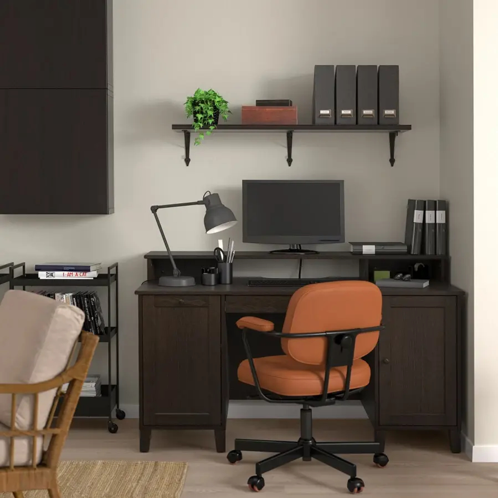 Приставка к столу - IDANÄS /IDANAS  IKEA/ ИДАНЭС ИКЕА, 150х30 см, коричневый