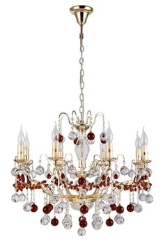 Люстра подвесная Fruta SP8 золото Crystal Lux