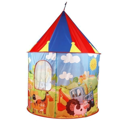 Палатка игровая "Синий трактор" 100х135х100см. сум. GFL-510-BTR (Играем вместе)