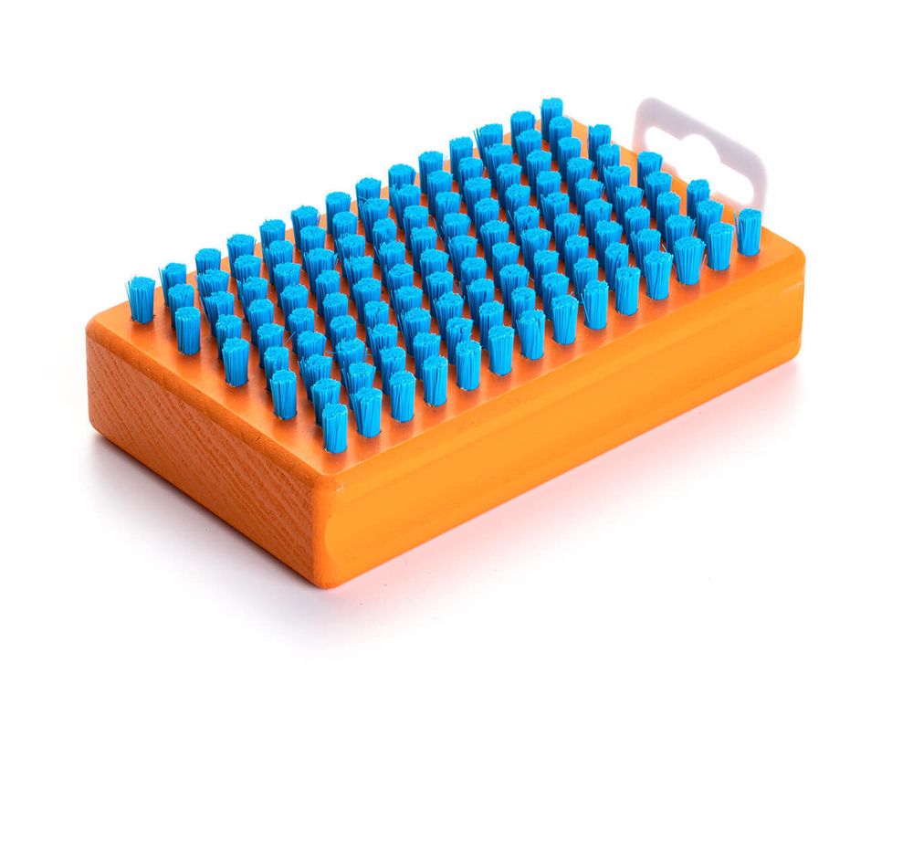 Щетка прямоугольная (нейлон) Carrot RECTANGULAR BLUE THIN NYLON BRUSH
