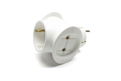 Тройник сетевой 16А белый