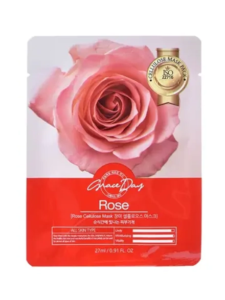GRACE DAY - МАСКА ТКАНЕВАЯ ДЛЯ ЛИЦА TRADITIONAL ORIENTAL MASK SHEET ROSE, 22 G