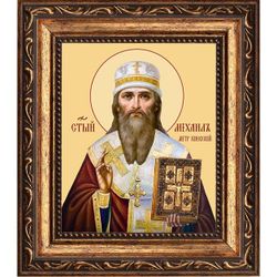 Михаил Киевский и всея Руси Святитель  митрополит. Икона на холсте.