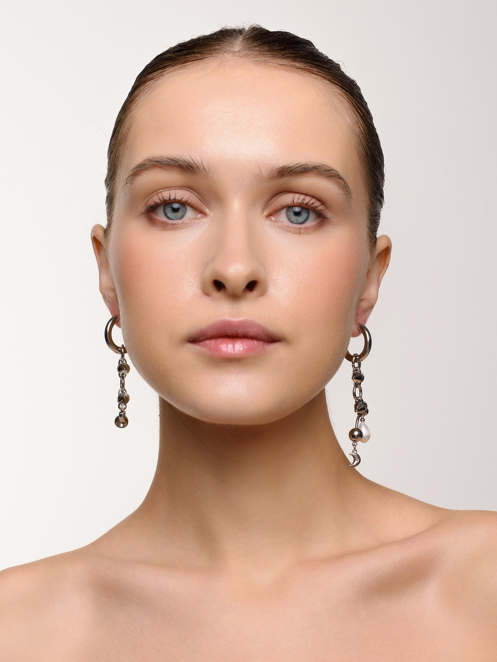 Серьги "Piercing thorn pearl"