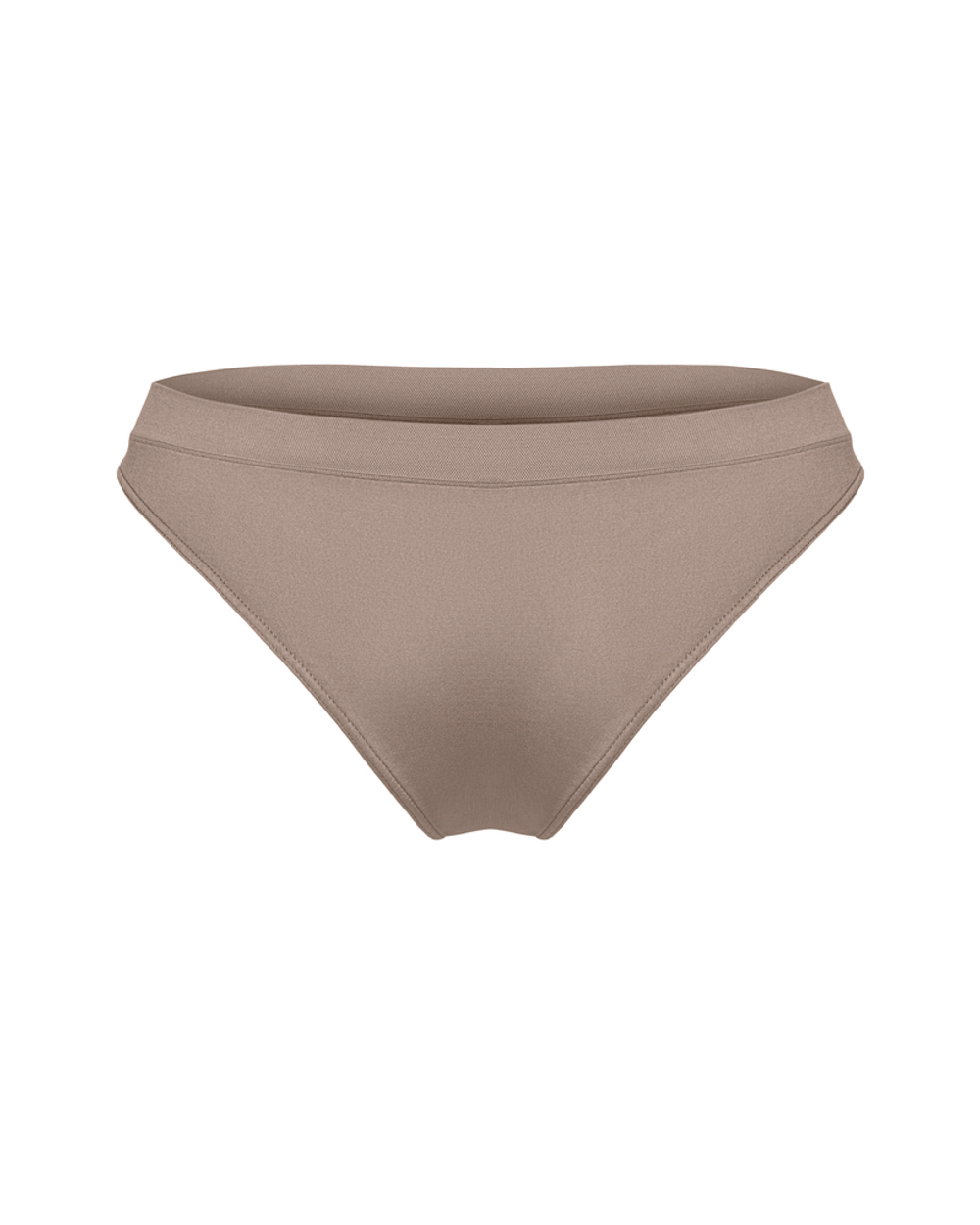 Бесшовные коричневые трусы слипы с низкой посадкой